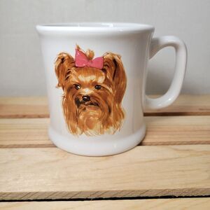 Large Ceramic Coffee Mug "Yorkshire Terrier" Patricia Roberts Collection